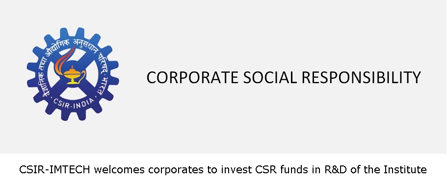 CSIR-IMTECH welcomes corporate to invest CSR funds in R&D activities of the Institute